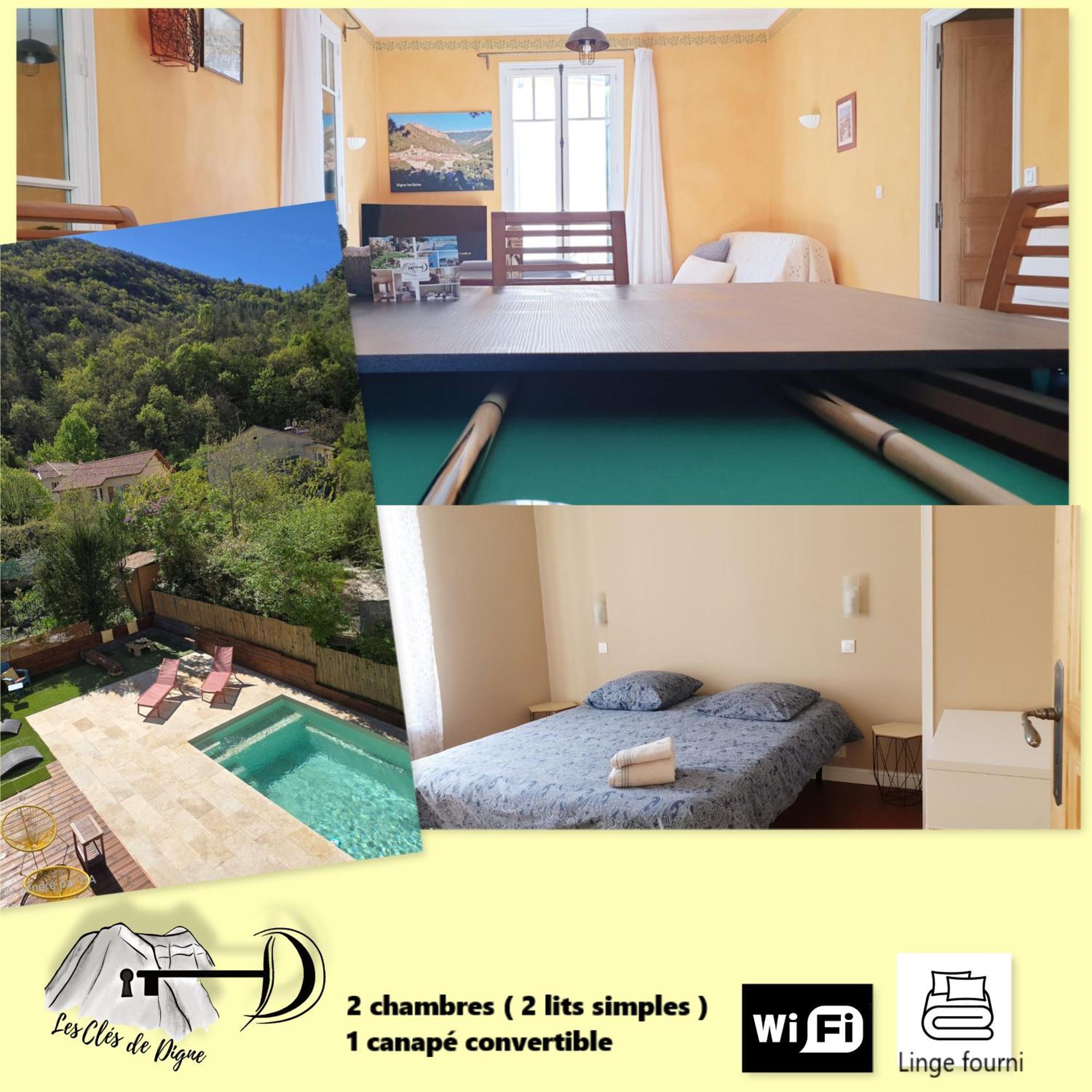 Spacieux T3 Avec Piscine Digne-les-Bains Buitenkant foto